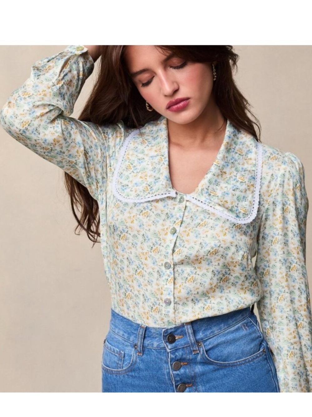 Rouje Paris Yasna floral blouse